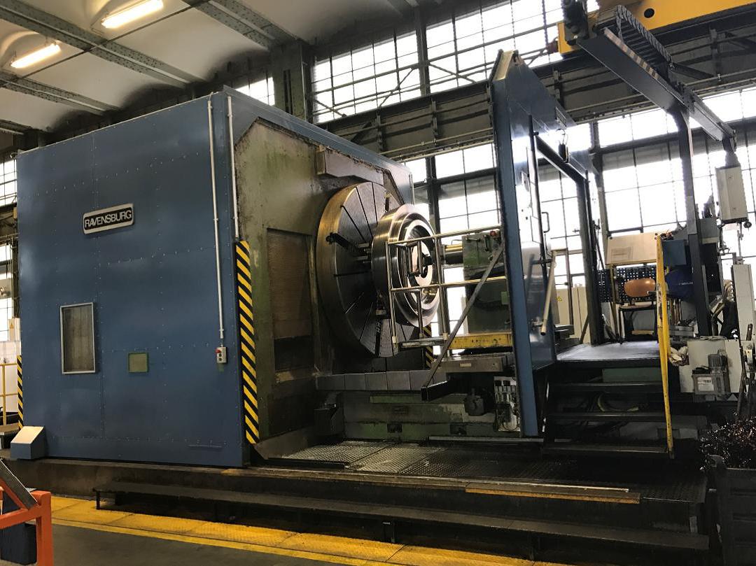Ravensburg surfacing lathe, Face plate diameter 2.400mm, KH 100M-CNC - used machines for sale on tramao